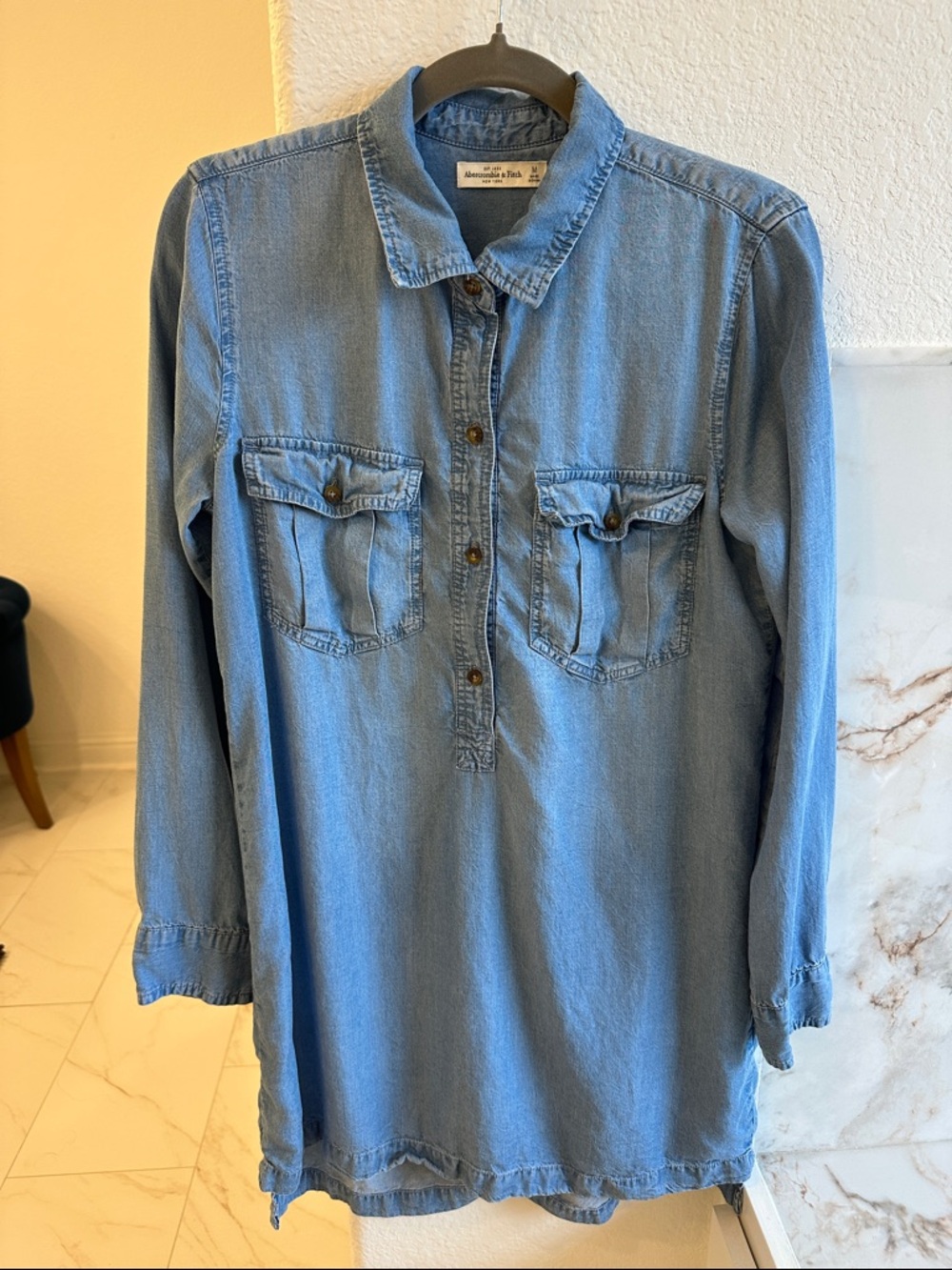 Abercrombie Fitch Light Wash Denim dress